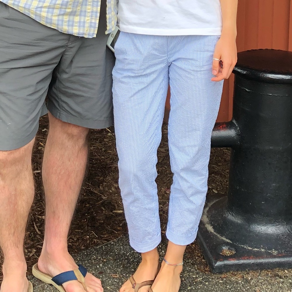 J Crew Seersucker pants